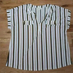 FREE WITH BUNDLE FLOWER & FEATHER Women Blouse plus  size 2XL